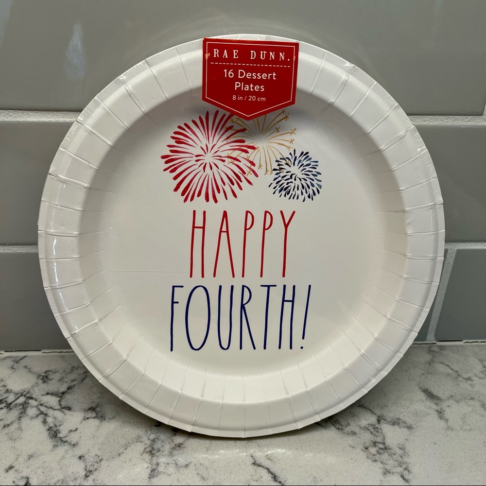 Rae Dunn Fourth of July Dessert Plates